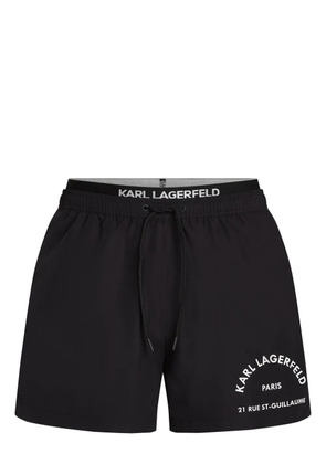 Karl Lagerfeld Rue St-Guillaume swim shorts - Black