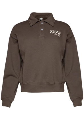 Sporty & Rich Upper East Side cotton polo - Brown