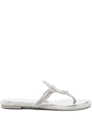 Tory Burch crystal embellished sandals - Silver