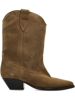 ISABEL MARANT Duerto pointed toe western boots - Green