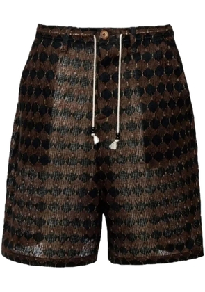 Glass Cypress chenille 'Black' shorts