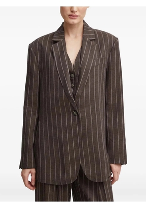 Day Birger Et Mikkelsen striped single-breasted blazer - Brown