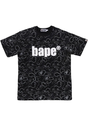 A BATHING APE® camouflage-print T-shirt - Black