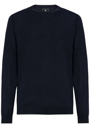 Boggi Milano merino-wool crew-neck sweater - Blue