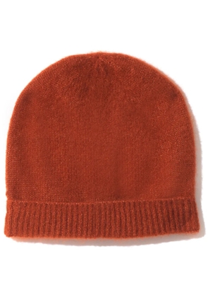 Cashmere In Love turn-up hem cashmere beanie - Orange