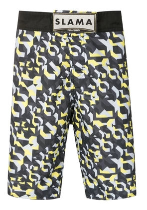 Amir Slama geometric-print Bermuda shorts - Multicolour