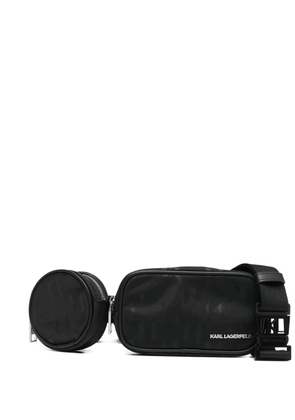 Karl Lagerfeld small K/monogram bag - Black
