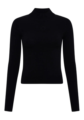 Marine Serre high-neck top - Black