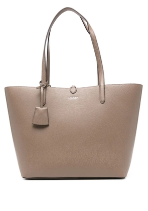 Lauren Ralph Lauren pebble-leather tote bag - Brown