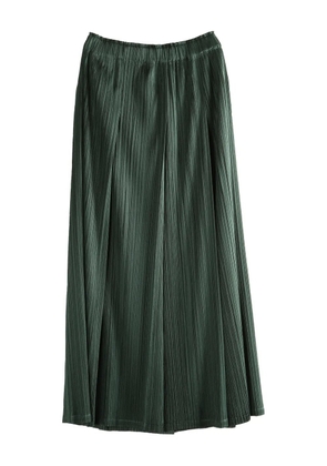 Pleats Please Issey Miyake pleated midi skirt - Green