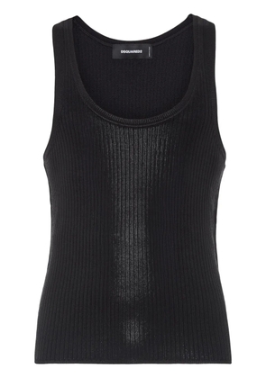 DSQUARED2 ribbed tank top - Black