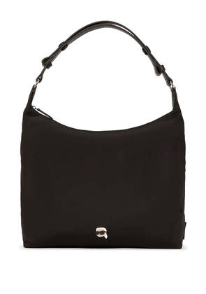 Karl Lagerfeld Ikon Pin smooth shoulder bag - Black