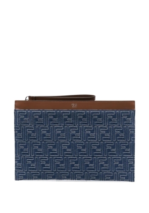 FENDI monogram clutch bag - Blue