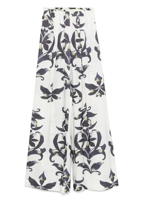 Forte Forte geometric-print trousers - White