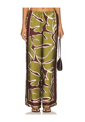 SEVEN WONDERS Alessandra Palazzo Pant in Green. Size S. Also in XS, M, L, XL.