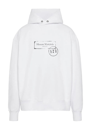 Maison Margiela cotton hoodie - White