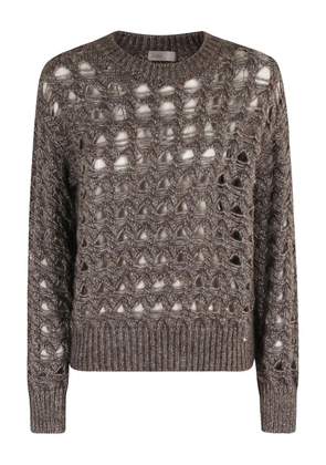 Herno open-knit sweater - Brown