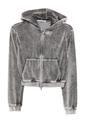 Alexander Wang zip-up hoodie - Grey
