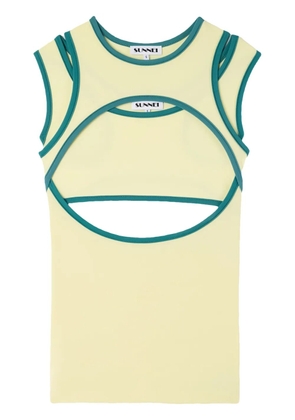 Sunnei stretch tank top - Yellow