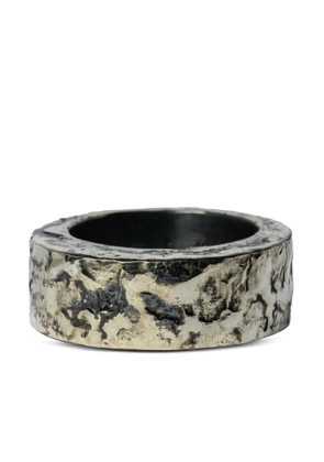 Parts of Four 10kt white gold Crescent Crevice ring - Silver