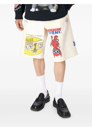 Marine Serre cotton shorts - White