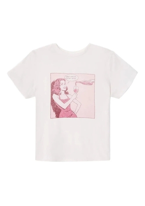 RE/DONE Classic 'Drink Wine' T-shirt - White