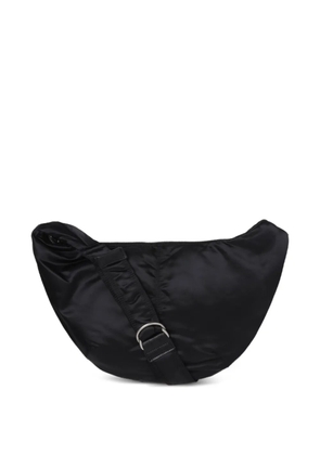 Comme des Garçons Homme curved zip messenger bag - Black
