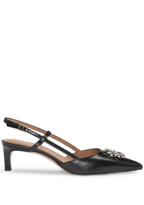 BOSS 50mm logo-plaque pumps - Black