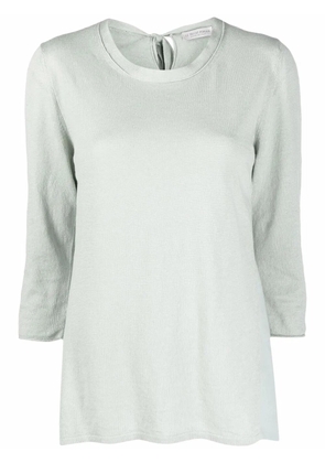 Le Tricot Perugia round neck long-sleeved T-shirt - Green