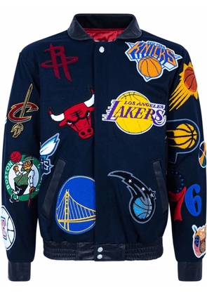 Jeff Hamilton x NBA Collage wool jacket - Blue