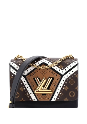Louis Vuitton Pre-Owned Twist Handbag Limited Edition Brogue Reverse Monogram Canvas and Leather MM shoulder bag - Black