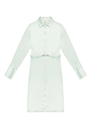 Bally button-fastening belted midi shirt dress - Blue
