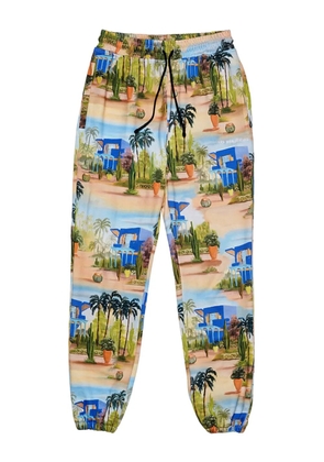 Les Benjamins graphic-print track pants - Green