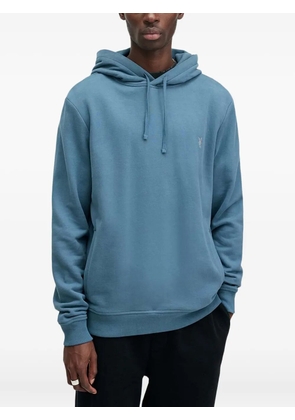 AllSaints Raven logo-embroidered hoodie - Blue
