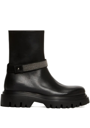 Fabiana Filippi chain-embellished boots - Black
