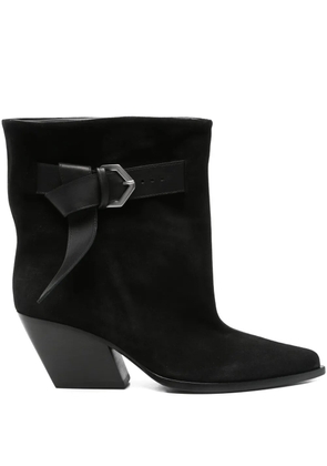 Elena Iachi 70mm buckle-detail boots - Black