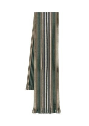 Paul Smith striped scarf - Brown