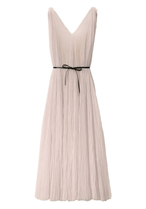 Fabiana Filippi tie-fastening midi dress - Pink