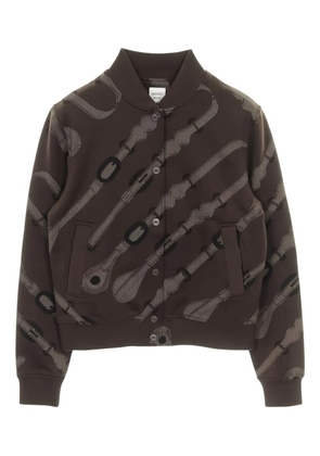 Hermès Pre-Owned 2010s all-over patterned bomber jacket - Brown