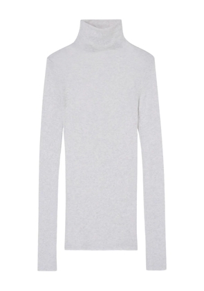 American Vintage Massachusetts mock-neck T-shirt - Grey