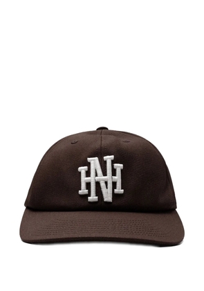 Neighborhood monogram-embroidered baseball cap - Brown