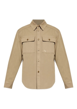 Burberry button-up utility shirt - White