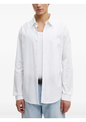 Iceberg logo-patch long-sleeve shirt - White
