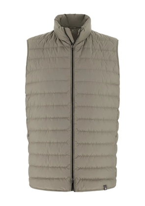 Boggi Milano padded logo patch gilet - Grey