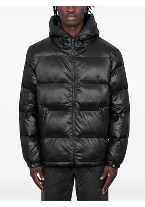 PATTA quilted script logo puffer jacket - Black