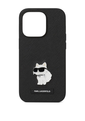 Karl Lagerfeld Choupette iPhone 16 Pro case - Black