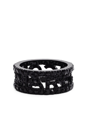 Marc Jacobs The Monogram Pave ring - Black