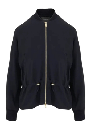 Lorena Antoniazzi zip-fastening drawstring bomber jacket - Black