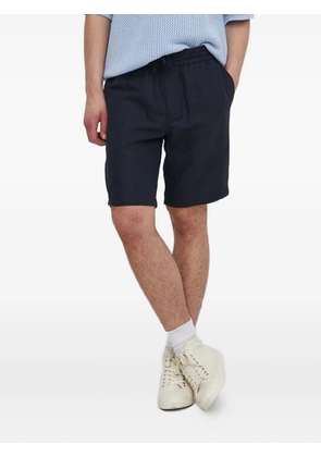 SAMSOE SAMSOE elastic-waist chino shorts - Blue