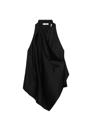 Helmut Lang halterneck silk top - Black